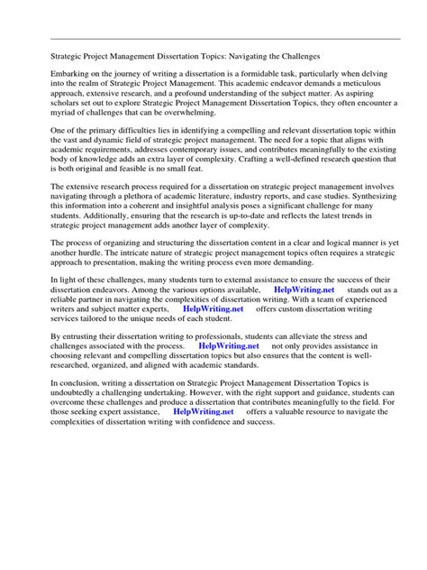 Dissertation Topics in Project Management 的图像结果