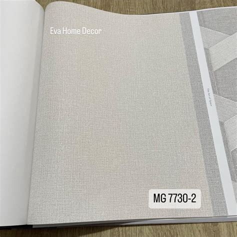 Jual Wallpaper Premium Vinyl Dinding Polos Bertekstur Warna Netral - MG ...