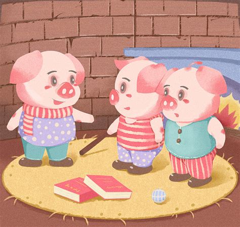 一群小猪图片,卡通猪的图片,一群小猪简笔画_大山谷图库