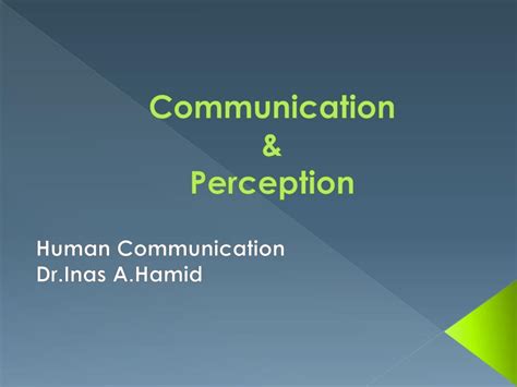 Perception Communication 的图像结果