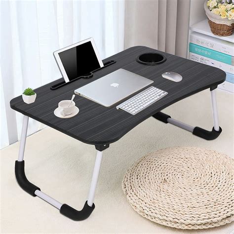 GROSSē Laptop Bed Table Lap Standing Desk for Bed and Sofa Breakfast ...