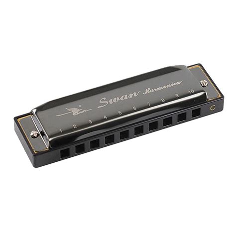 Buy Swan SW1020-7 10 Holes 20 Tones Blues Diatonic Harmonica Key of C ...