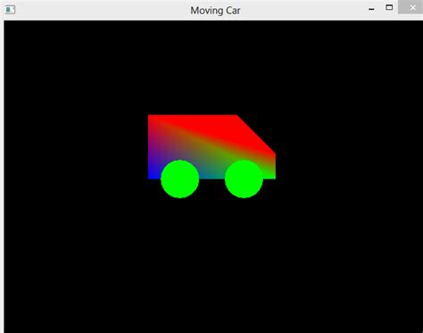 OpenGL Projects: OpenGL Tutorial 2D Moving Car