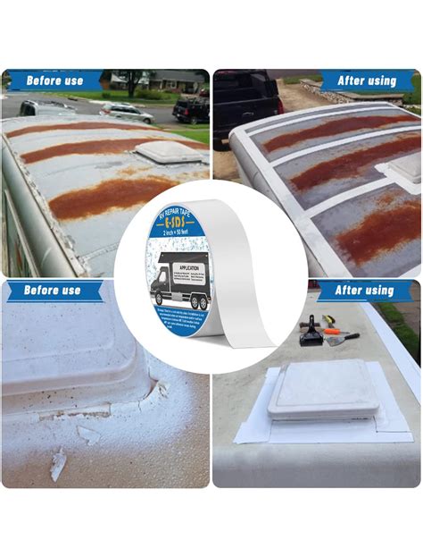 Snapklik.com : RV Tape Sealant Waterproof, 2in50ft RV Roof Tape UV & Weather-Resistant Sealant ...