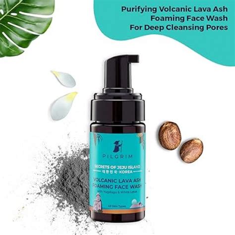 PILGRIM VOLCANIC LAVA ASH FOAMING FACE WASH 120 ML