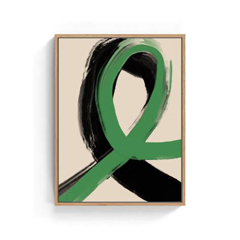 Buy Black And Green No 1, Abstract Painting Wall Art Online at Best ...