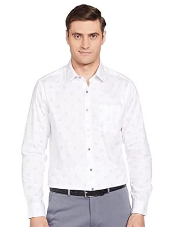 Arrow Men's Checkered Slim Fit Shirt (ARADOSH0398_White 40) : Amazon.in ...