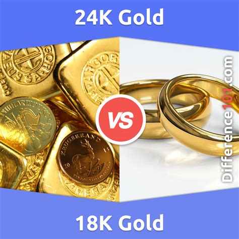 24K Gold vs. 18K Gold: 6 Key Differences, Description, Facts | Difference 101