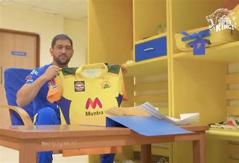 IPL 2021: MS Dhoni unveils new CSK jersey with camouflage design as ...