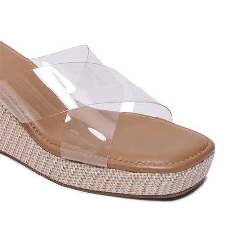 Transparent Wedge Sandals