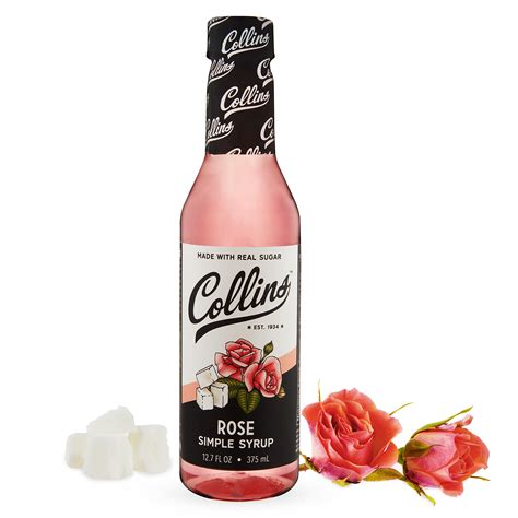 Snapklik.com : Collins Rose Syrup - Rose Flavor Simple Syrup - Real ...