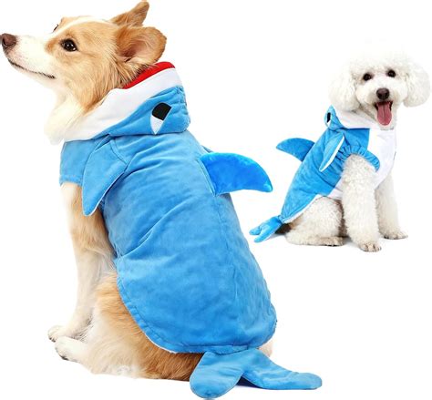 Amazon.com : Shark Dog Costume - Pet Cosplay Tiger Clothes,Cat Coat ...
