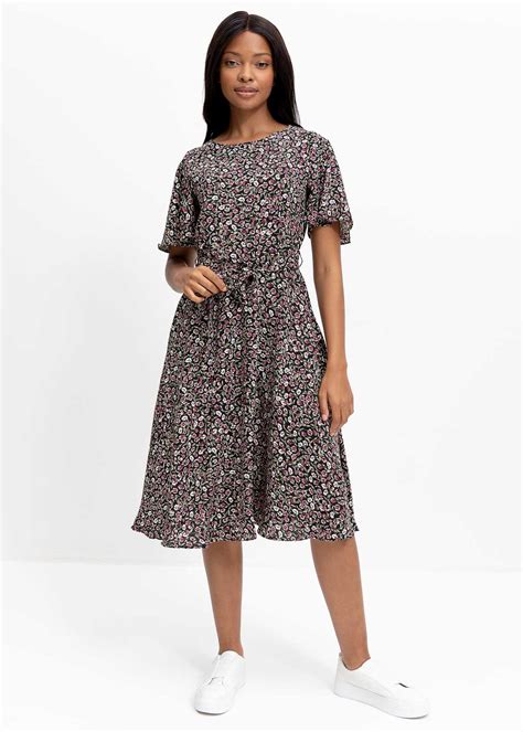 Belted Flutter Sleeve Fit & Flare Dress | Woolworths.co.za