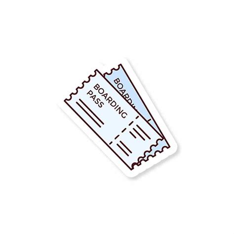 Boarding pass Sticker - Buy best quality stickers, sticker packs and ...