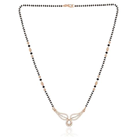 Nilu's Collection American Diamond Rose Gold Plated Designer ...