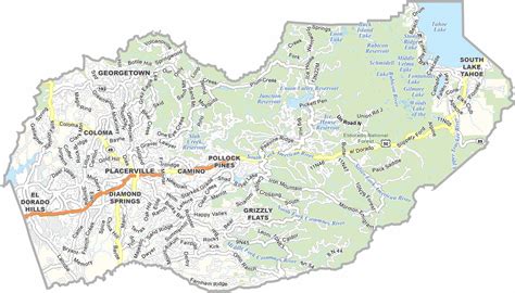Alpine County Map, California - US County Maps