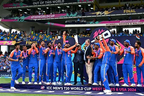 T20 World Cup 2024: India Cricket Team celebrates trophy win
