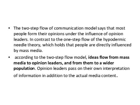 Image result for Two-Step Flow Communication Model