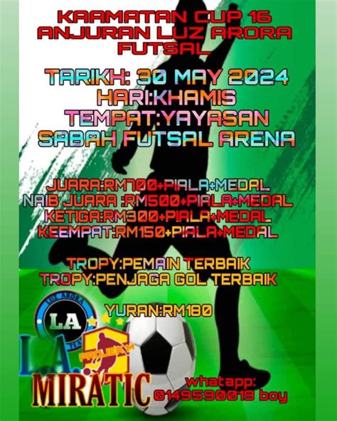 KAAMATAN 16 CUP Anjuran Luz Arora Futsal, Yayasan Sabah Futsal Center ...