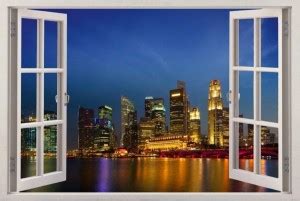 Paper Plane Design 90 cm 3D Depth Illusion Vinyl Wall Decal Sticker ...