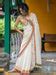 Mulmul Cotton Off White Saree With Tassels|Manjaadi|Suta