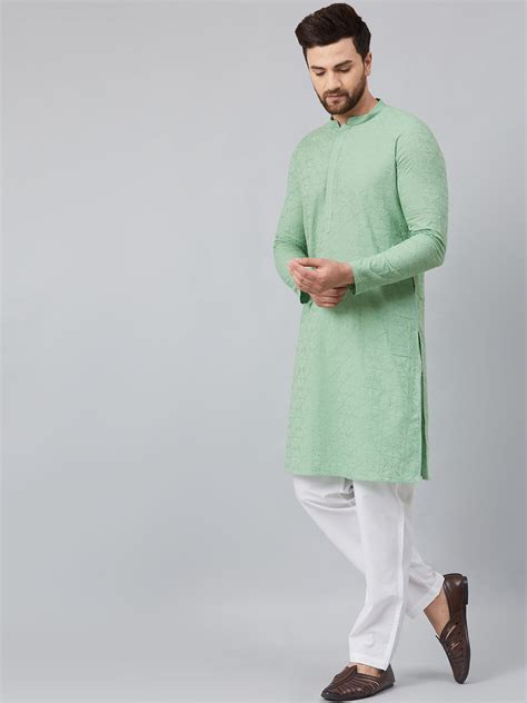 Chikankari Embroidered Straight kurta with Pyjama – See Designs