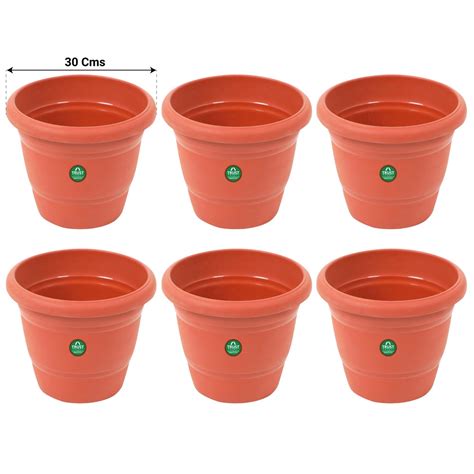 UV Treated Plastic Round Pots - 12 Inches – TrustBasket