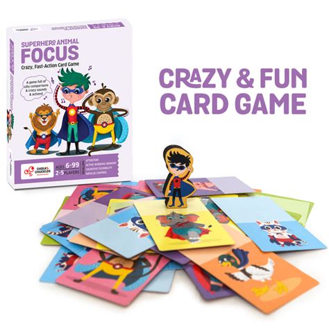 Superhero Animal Focus Card Game – Edu Toys
