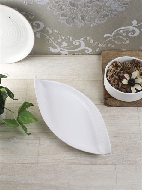 Buy Servewell White Large Twist Platter/Break Resistant/Stain Resistant ...