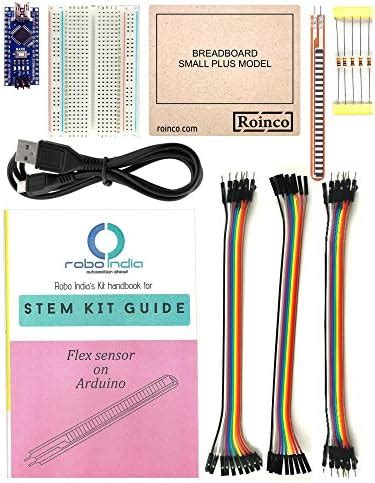 Roinco STEM Activity Kit - Flex Sensor kit for arduino Nano : Amazon.in ...