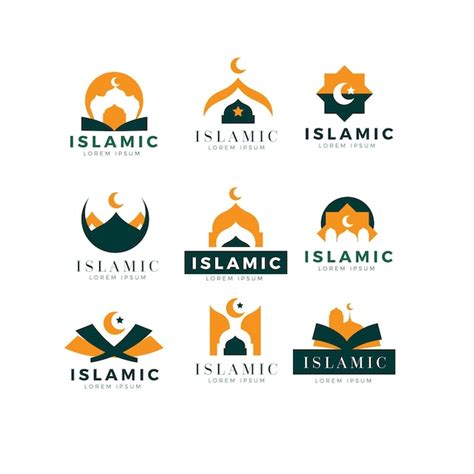 Islamic design logo collection | Premium Vector