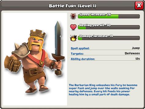 Clash Of Clans Barbarian King Level 1