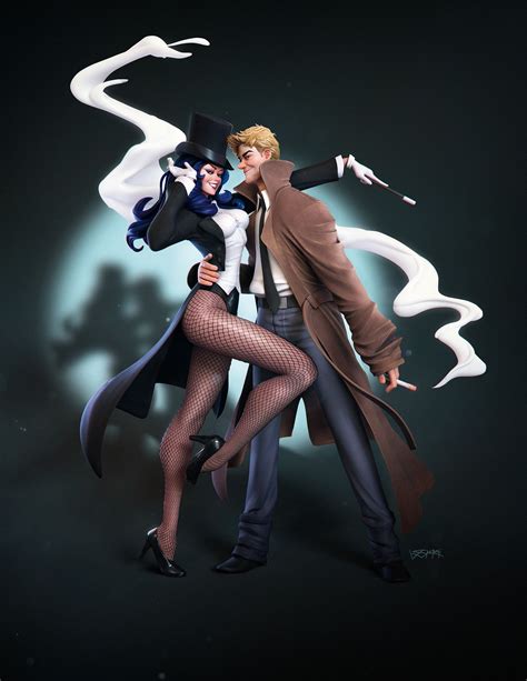 ArtStation - Constantine and Zatanna, Leandro Sakami | John constantine ...