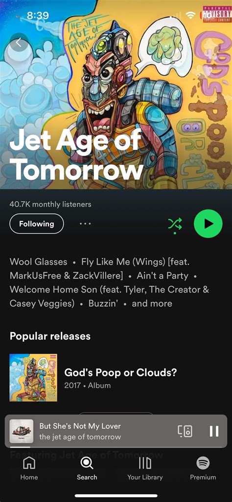 Why does the jet age of tomorrow have two Spotify accounts? : r/OFWGKTA