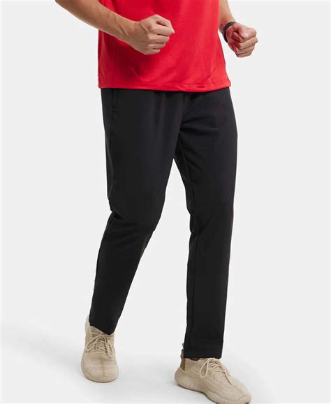 Buy Recycled Microfiber Elastane Stretch Trackpant with Zipper Pockets ...