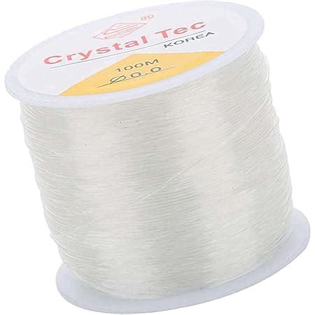 Paxcoo 1mm Elastic Bracelet String Cord Clear Stretch Bead Cord for ...