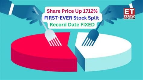 FIRST-EVER corporate action: 1:10 stock split; Record date FIXED; share ...