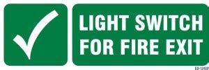 SignageShop Light Switch For Fire Exit Emergency Sign Price in India ...