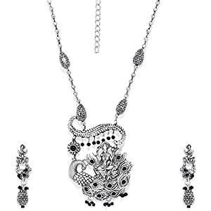 Buy ACCESSHER Antique gold toned champagne stones with pink beads ...