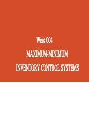 Image result for Maximum Minimum Inventory Control System