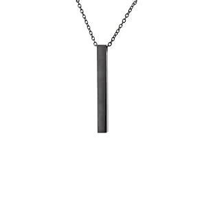 Buy VIEN® Unisex Cube Bar Pendant with Link Chain Pendant Necklace for ...