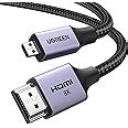 UGREEN 8K@60Hz Micro HDMI to HDMI Cable 2M 4K 120Hz Aluminum Shell ...