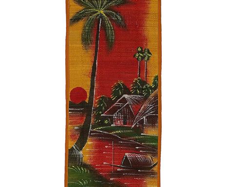 Day & Night (Set) Bamboo Mat Wall Hangings | Silpakarman