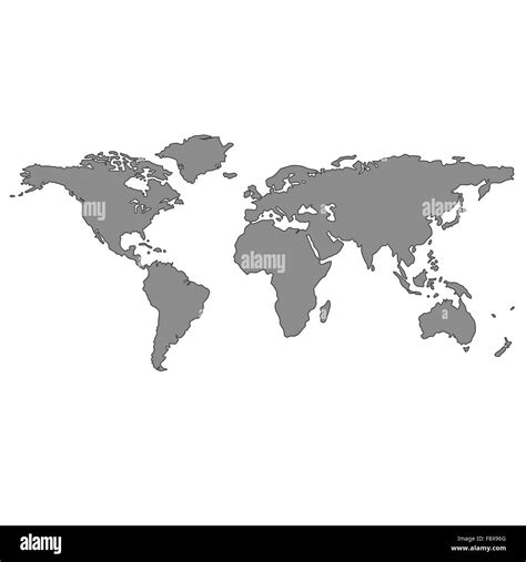 Map Of The World Gray at Michael Doxey blog