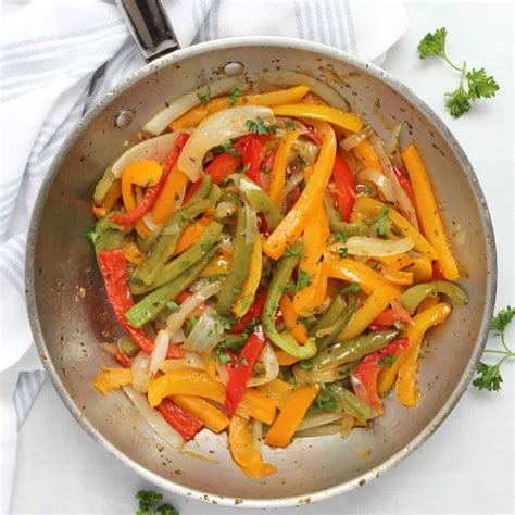 Sautéed Bell Peppers and Onions - Bite On The Side