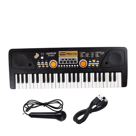 Buy Gooyo GY-530A1 Big Piano Keyboard with Microphone | 49 Keys, 8 ...