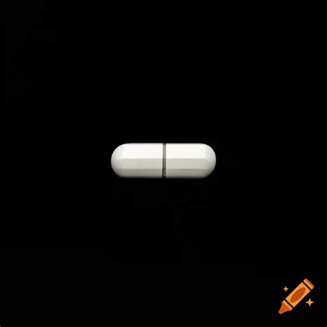 Gray pill on black background on Craiyon