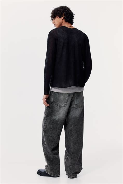 Baggy Jeans - Dark denim grey - Men | H&M PH