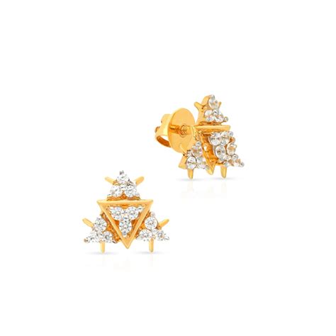 Malabar Gold & Diamonds 18kt Gold Earrings for Women | 18k Gold ...
