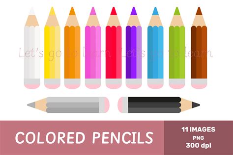 Colored Pencils Clipart Graphic by Let´s go to learn! · Creative Fabrica